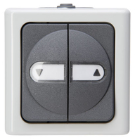 Kopp 561556004 light switch Thermoplastic Black, White