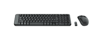 Logitech Wireless Combo MK220 Tastatur Maus enthalten RF Wireless QWERTY Griechisch Schwarz