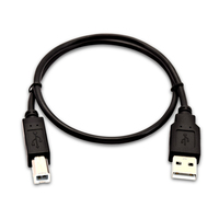 V7 USB A (mâle) vers USB B (mâle), 0,5 mètre (1,6 pied) – Noir