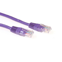 ACT Paarse 5 meter U/UTP CAT6 patchkabel met RJ45 connectoren