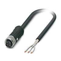 Phoenix Contact 1108343 cable para sensor y actuador 3 m M12 Negro