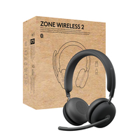 Logitech Zone Wireless 2 Zestaw słuchawkowy Przewodowy i Bezprzewodowy Opaska na głowę Biuro/centrum telefoniczne USB Type-C Bluetooth Grafitowy