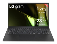 LG Gram 15ZD90S Intel Core Ultra 7 155H Portátil 39,6 cm (15.6") Full HD 16 GB LPDDR5-SDRAM 512 GB SSD Wi-Fi 6E (802.11ax) Windows 11 Home Negro
