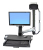 Ergotron StyleView Sit-Stand Combo System with Worksurface 61 cm (24") Aluminium Ściana
