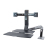 Ergotron WorkFit -A, Dual 55.9 cm (22") Black Desk