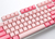 Ducky One 3 Gossamer Pink Tastatur USB US Englisch Pink, Weiß