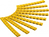Goobay 72517 soporte para manguito de identificación de conductor Amarillo PVC 90 pieza(s)