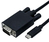 ROLINE 11.04.5822 adaptador de cable de vídeo 3 m USB Tipo C VGA (D-Sub) Negro
