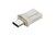 Transcend JetFlash 890 unidad flash USB 128 GB USB Type-A / USB Type-C 3.2 Gen 1 (3.1 Gen 1) Negro, Plata
