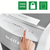 Leitz 80180000 triturador de papel Microcorte 22,3 cm Gris, Blanco