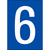 Brady NL859A4BL-6 etiket Rechthoek Permanent Blauw, Wit 1 stuk(s)