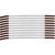 Brady SCN-15-2 kabelmarker Zwart, Wit Nylon 300 stuk(s)
