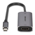 Lindy 43327 adaptador de cable de vídeo 0,11 m USB Tipo C HDMI Negro, Gris