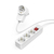 Hama 00223081 power extension 1.4 m 3 AC outlet(s) Indoor White