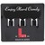 L-Style Premium Champagne Ring, schwarz, 3 Stück