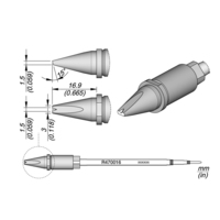 Lötspitze Serie R470, Meißelform, R470023/5,0 x 1,5 mm