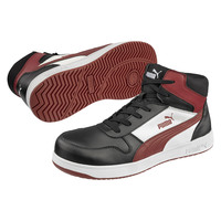 Artikelbild: Puma Sicherheitsschuh Frontcourt BLK/WHT/RED Mid