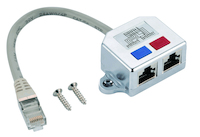 Helos T-Adapter Cat 5e ISDN/ISDN Cable-Sharing Adapter 0,15m