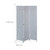 Relaxdays Paravent, 3-teilig, faltbarer Raumtrenner, HxB: 170x120 cm, Kunststoff & Holz, Trennwand für innen, grau/weiß