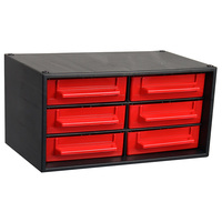 Plastic Stackable Storage Containers - 6 Drawers