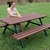 Recycled Plastic Picnic Table - Textured Black