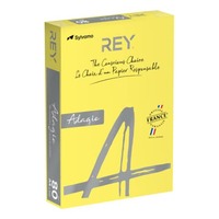 Carta colorata A4 Sylvamo Rey Adagio 80 g/m² giallo intenso 66 - Risma da 500 fogli - ADAGI080X636