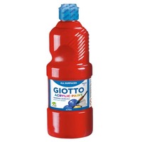 Tempera a base acrilica GIOTTO Acrylic Paint flacone 500 ml rosso 53370800