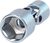 KS-Tools 917.2424 1/4" Sechskant-Stecknuss mit Gelenk, 9 mm