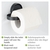 WENKO Static-Loc® Plus Toilettenpapierhalter Pavia Schwarz,Ohne bohren
