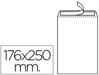 Sobre Liderpapel Bolsa N.15 Blanco B5 176X250 mm Tira de Silicona Caja de 500 Unidades