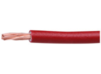 PVC-Schaltlitze, hochflexibel, H07V-K, 25 mm², AWG 4, rot, Außen-Ø 9,3 mm