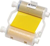 Yellow Heavy-duty Ribbon to print white B-595 material for BBP3X/S3XXX/i3300 Printers 110 mm X 60 m 118091, 60.96 m, 11 cm, Yellow, Thermoband