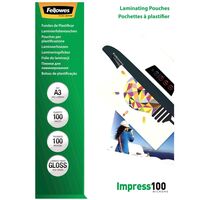 A3 Glossy 100 Micron , Laminating Pouch - 100 Pack ,