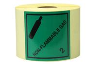 Gefahrgut-Etiketten, Papier, 100 x 100 mm, Non Flammable Gas