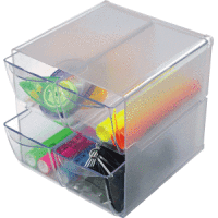 Organiser Cube transparent 4 Schubladen 18x15x15cm