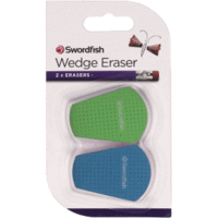 Radierer Wedge 46x34mm grün/blau Blister VE=2 Stück