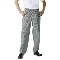Chef Works Essential Baggy Pants in Black - Polycotton with Elasticated - M