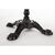 Bolero Cast Iron Ornate Table Leg Base - Adjustable Feet - 720(H)x420(W)mm
