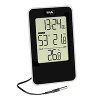 TFA Dostmann Digitales Thermo-Hygrometer 30.5048.01 schwarz