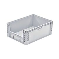 Euro containers with open ends for picking