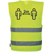 Social distancing high vis vest