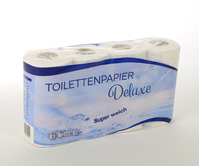 Toilettenpapier Deluxe 3-lagig hoch weiss 96 Rollen