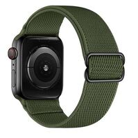 Mybandz Apple Watch 42/44/45mm állítható rugalmas szövet óraszíj khaki(APW423003)