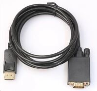 VCOM DisplayPort 1.2 - VGA átalakító kábel, 1.8m, fekete (CG607-1.8)