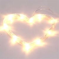 IRIS szív alakú meleg fehér LED-es tapadókorongos fénydekoráció (305-02)