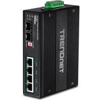 TRENDnet TI-UPG62 Switch indsutriel 6 ports Gigabit Ultra PoE Rail DIN