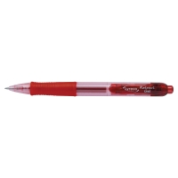 Lyreco Premium zseles toll, nyomógombos, 0,7 mm, piros