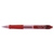 Lyreco Premium zseles toll, nyomógombos, 0,7 mm, piros