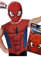 Disfraz o Kit de Spiderman para niño: Máscara y Camiseta 3-6A