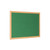 Bi-Office Earth Prime Green Felt Notice Board with Oak Finish Frame 180x120cm left view